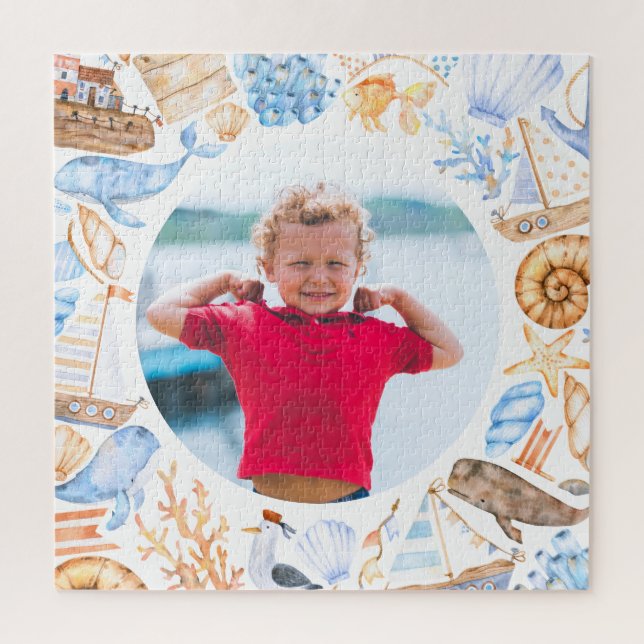 Puzzle plage nautique enfants mignon photo (Vertical)