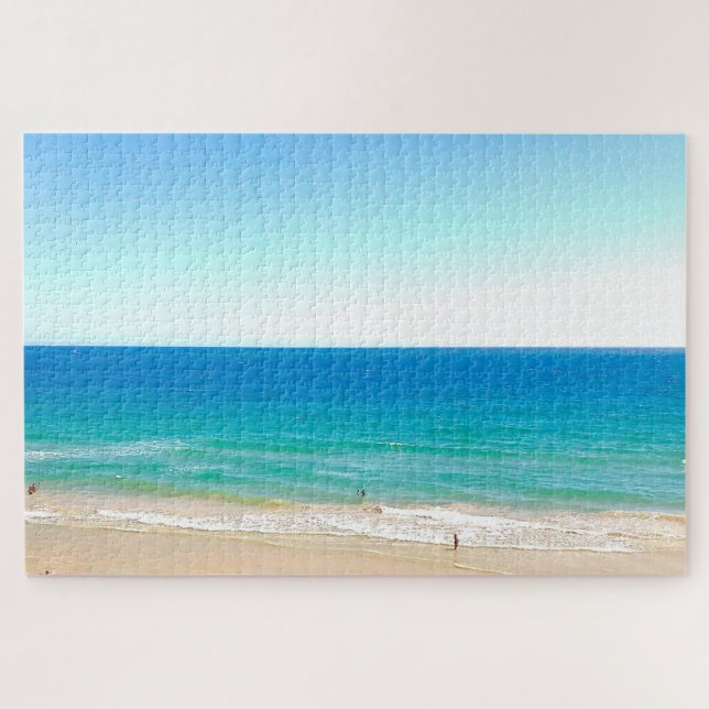 Puzzle Plage Océan Mer bleu ciel Paysage tropical Jigsaw (Horizontal)
