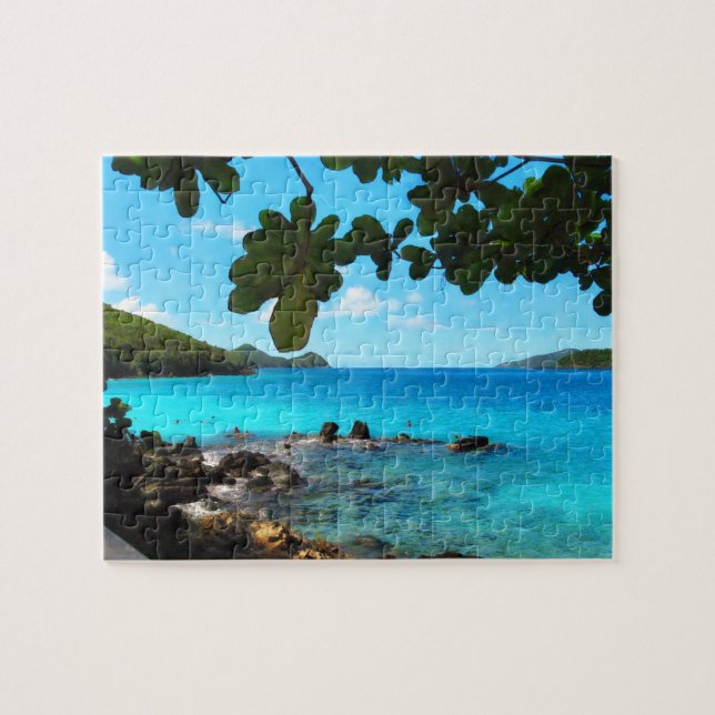 Puzzle Plage paisible St Thomas (Horizontal)