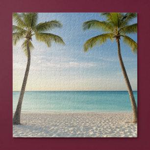 Puzzle Plage Paradis des Palmiers Tropicaux