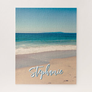 Puzzle Plage personnalisée Photo Océan Bleu Pittoresque