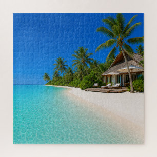 Puzzle Plage relaxante de l'île