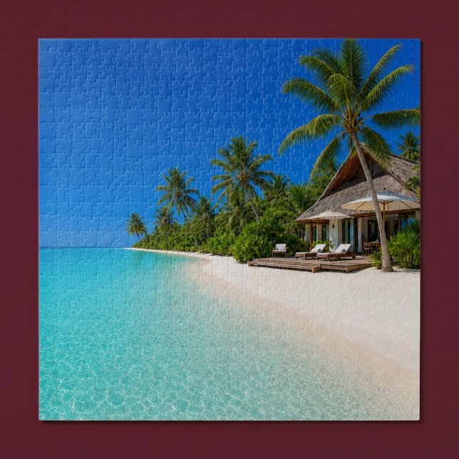 Puzzle Plage relaxante de l'île (Créateur téléchargé)