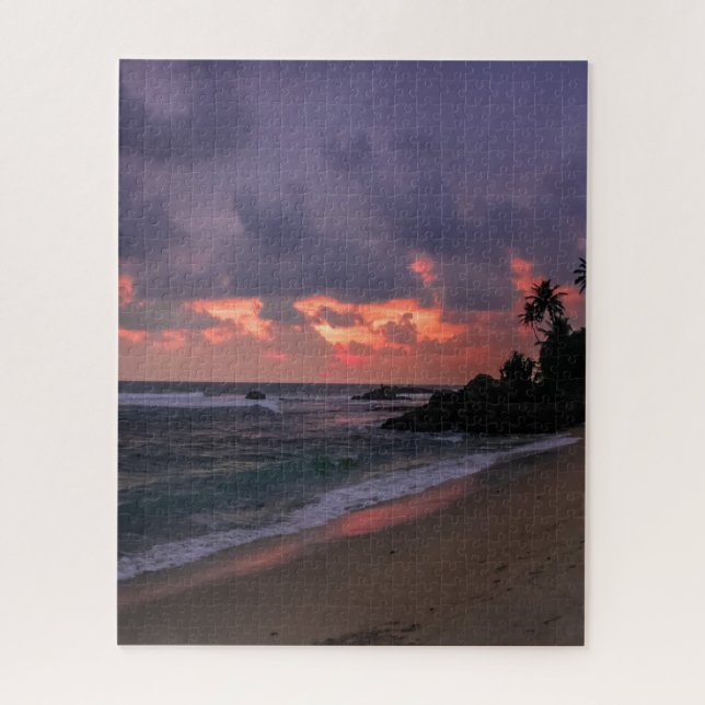 Puzzle Plage romantique à Dusk (Vertical)
