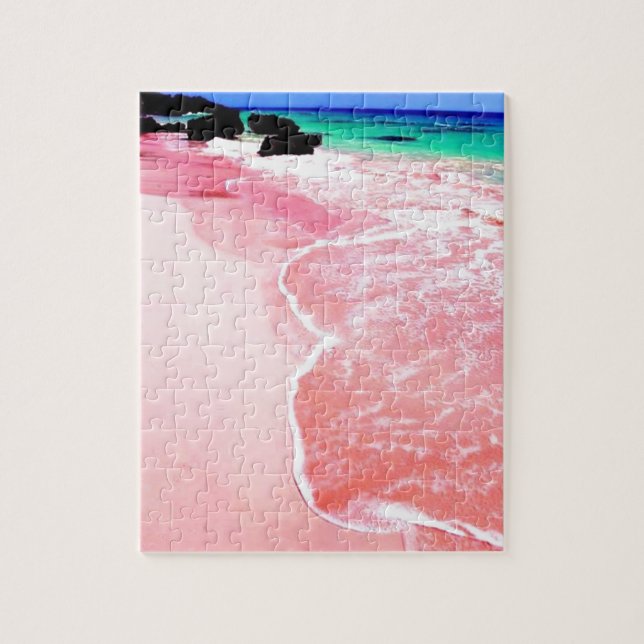 Puzzle Plage rose des Bermudes (Vertical)
