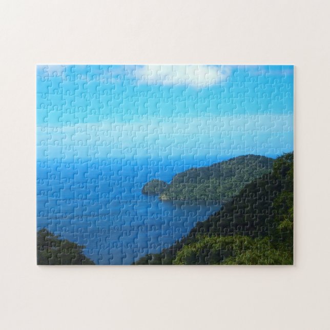 Puzzle Plage tropicale Trinité-et-Tobago. (Horizontal)