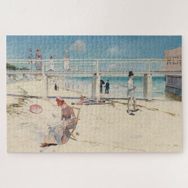 Puzzle Plage (Vacances à Mentone) (Art australien) (Horizontal)