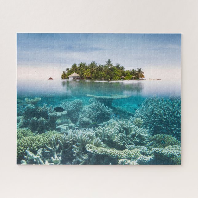 Puzzle Plages tropicales | Ari Atoll Maldives (Horizontal)