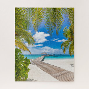 Puzzle Plages tropicales   Jetty en bois des Maldives