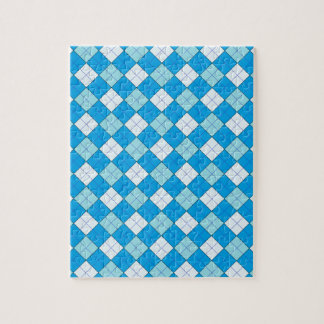 Puzzle Plaid bleu