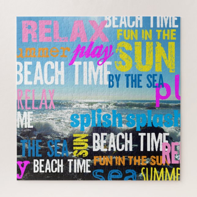 Puzzle Plaisir d'été à la plage (Vertical)
