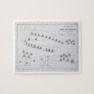 Puzzle Plan de la bataille de St Vincent, 14ème Febru de