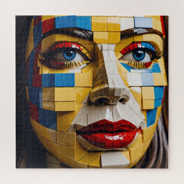 Puzzle "Plan de l'humanité" - Un portrait cubiste (Vertical)