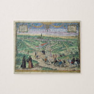 Puzzle Plan de ville de Séville, de 'Civitates Orbis