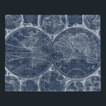 Puzzle Plan directeur mondial<br><div class="desc">Un plan-plan bleu ancien du monde. Artiste : Nikki Galapon | 121886Z</div>