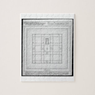 Puzzle Plan du temple de Solomon, Jérusalem, de 'en