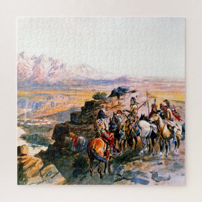 Puzzle "Planification de l'attaque" par Charles M Russell (Vertical)