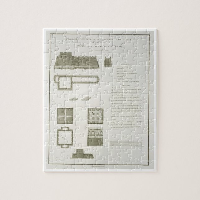 Puzzle Plans, sections et altitudes de la Grande Muraille (Vertical)