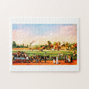 Puzzle plantation vintage de coton