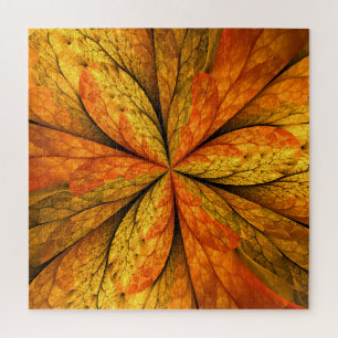 Puzzle Plante d'automne, Abstrait moderne Fractal Art Lea