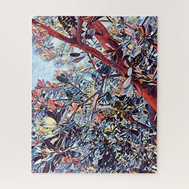 Puzzle Plante d'origine de l'arbre australien Banksia (Vertical)