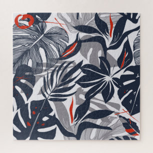 Puzzle Plantes de la jungle : Floral Bio sans joint