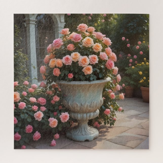 Puzzle Planteur rose roses (Vertical)
