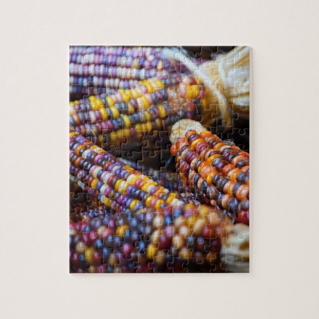 Puzzle Plaques de cuisson au maïs arc-en-ciel - Couleurs  (Vertical)