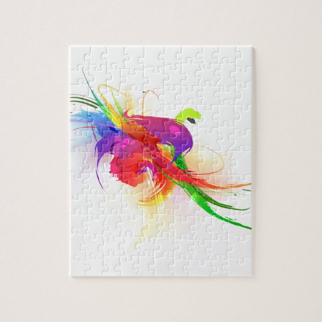 Puzzle Plaques de peinture Abstraites Rainbow Lorikeet (Vertical)