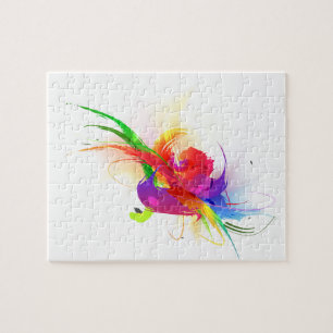 Puzzle Plaques de peinture Abstraites Rainbow Lorikeet