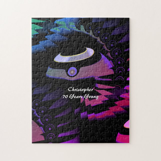 Puzzle Plat Green Bowls (Vertical)