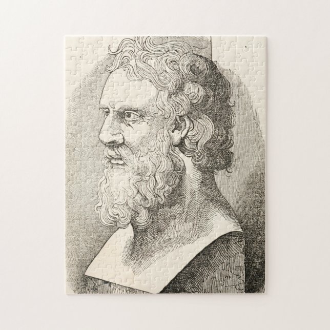 Puzzle Platon vintage l'illustration de philosophe (Vertical)