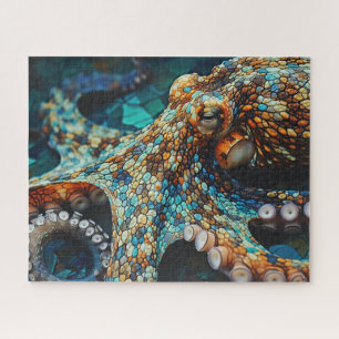 Puzzle Pleasing colorful Octopus illustration design