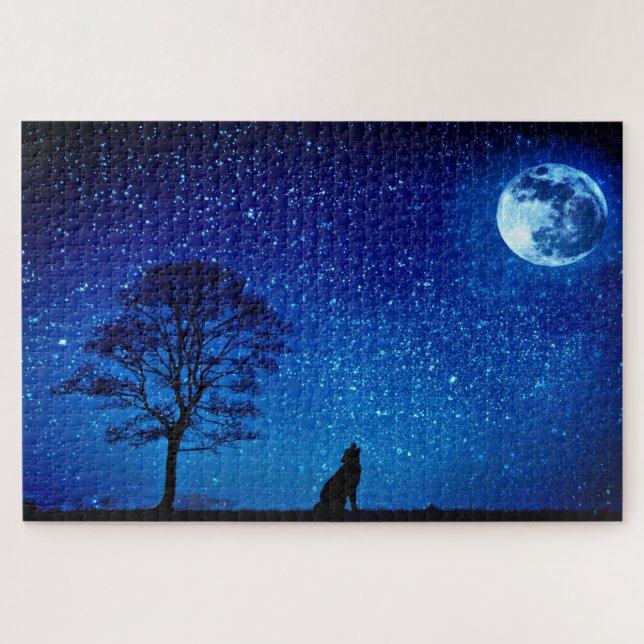 Puzzle Pleine Lune du Loup - (Horizontal)