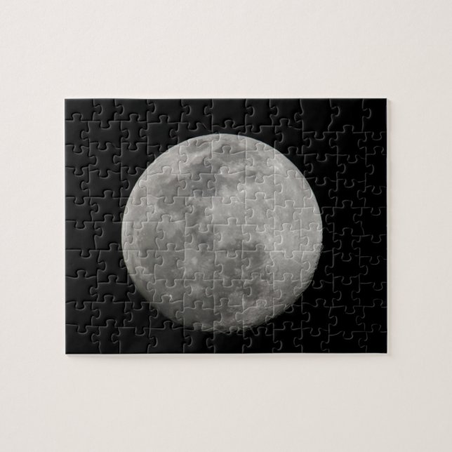 Puzzle Pleine lune en noir et blanc. Crédit : Arthur (Horizontal)