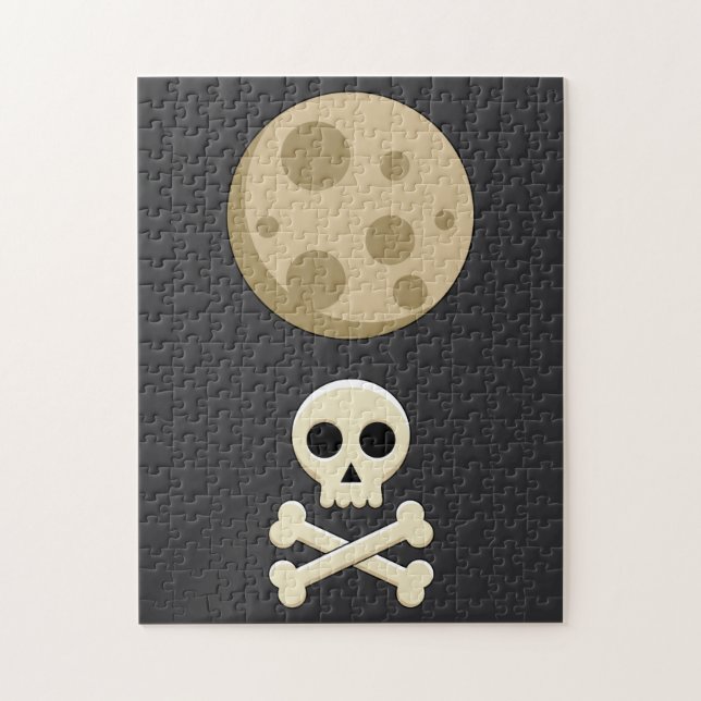 Puzzle Pleine Lune et Crâne  (Vertical)