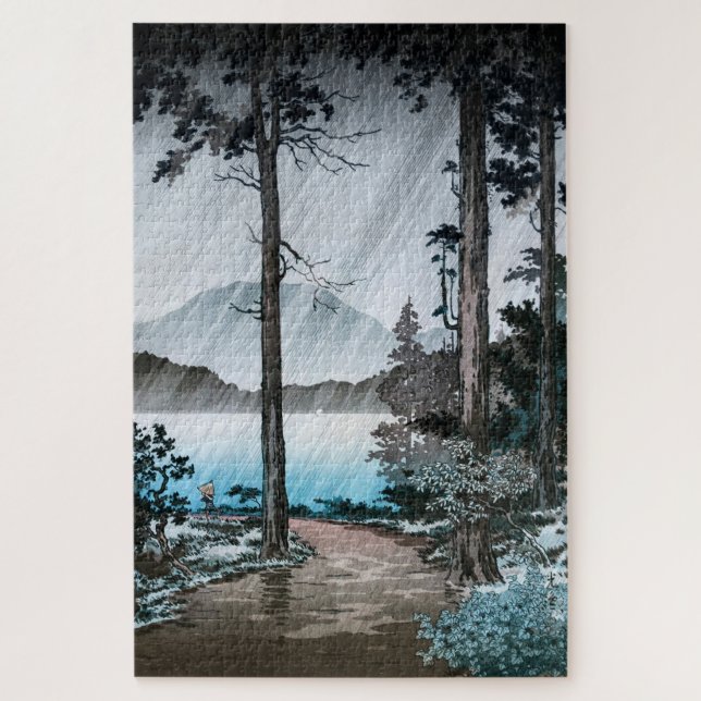 Puzzle Pluie matinale au lac Hakone par Tsuchiya Koitsu (Vertical)