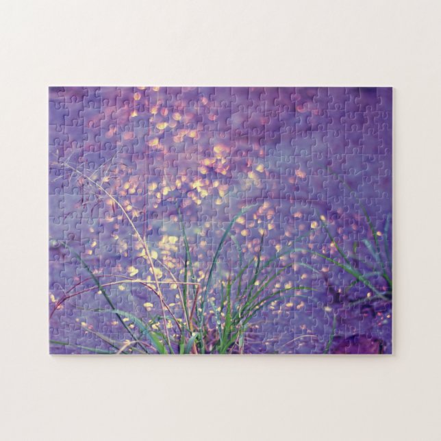 Puzzle Pluie pourpre scintillante (Horizontal)