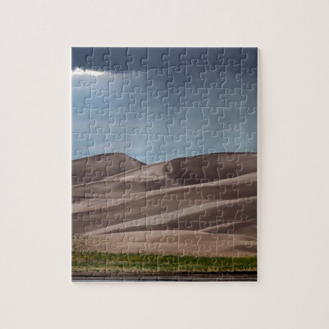 Puzzle Pluie sur les grandes dunes de sable (Vertical)