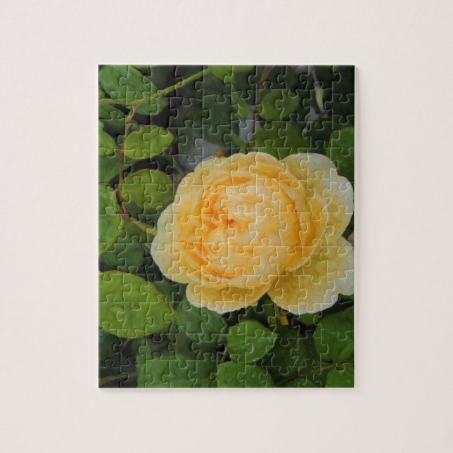 Puzzle Pluies sur Rose jaune (Vertical)