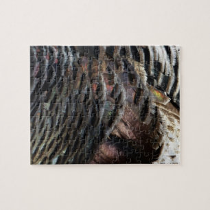 Puzzle Plumes de Dindon Sauvage I Design Abstrait de la N