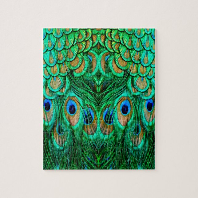 Puzzle Plumes de paon glorieuses (Vertical)