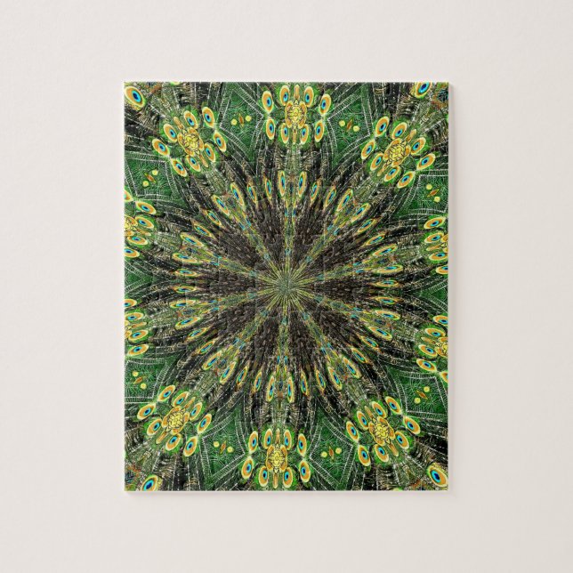 Puzzle Plumes de paon Kaleidoscope 2 (Vertical)