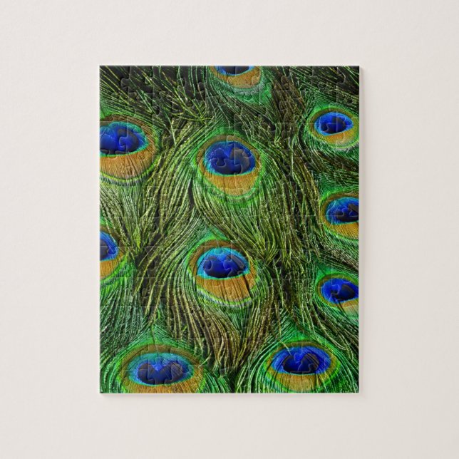 Puzzle Plumes de paon magnifiques (Vertical)