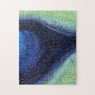 Puzzle Plumes de paon sur toile
