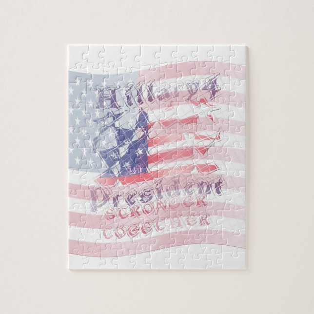 Puzzle Plus forte ensemble USA Hillary 4 Président améric (Vertical)