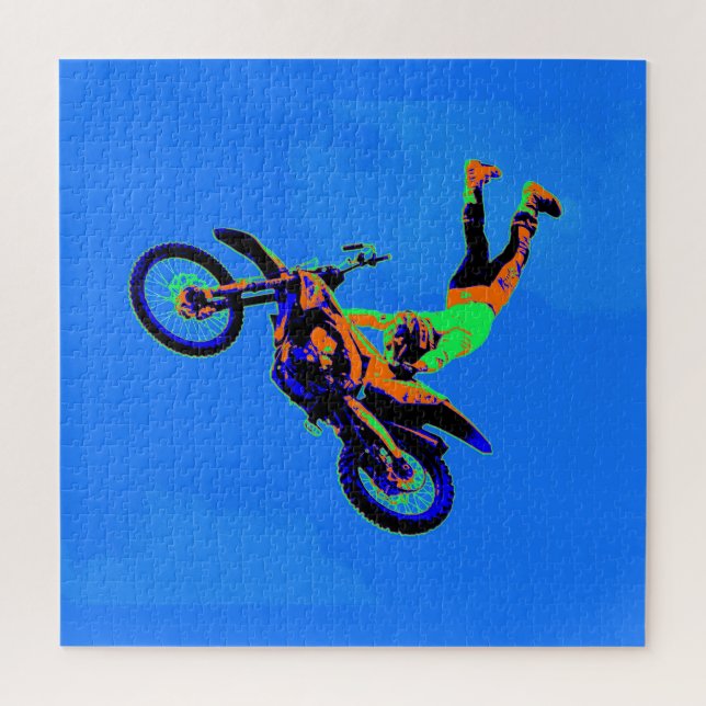 Puzzle Poignée volant - Motocross Stunt Freestyle (Vertical)