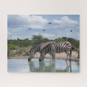 Puzzle Point d'eau des zèbres