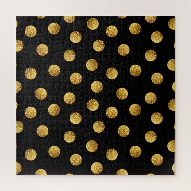 Puzzle Point Polka Or : Étincelant Sans Parfum. (Vertical)