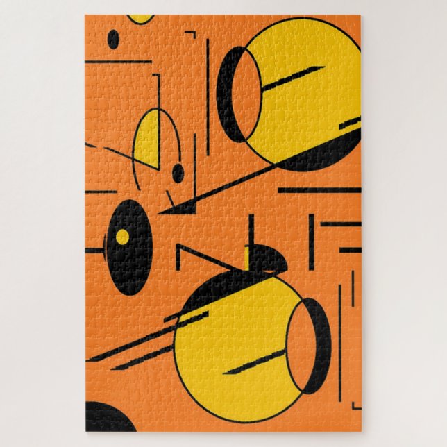 Puzzle Pointe du Monstre Atomique - Ken Gage MCM Art (Vertical)